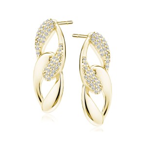 Cercei argint placati cu aur galben cu pietre DiAmanti Z2065EG_W-DIA (Argint 925‰ 3,3 g.) Cercei argint placati cu aur galben cu pietre DiAmanti Z2065EG_W-DIA (Argint 925‰ 3,3 g.)